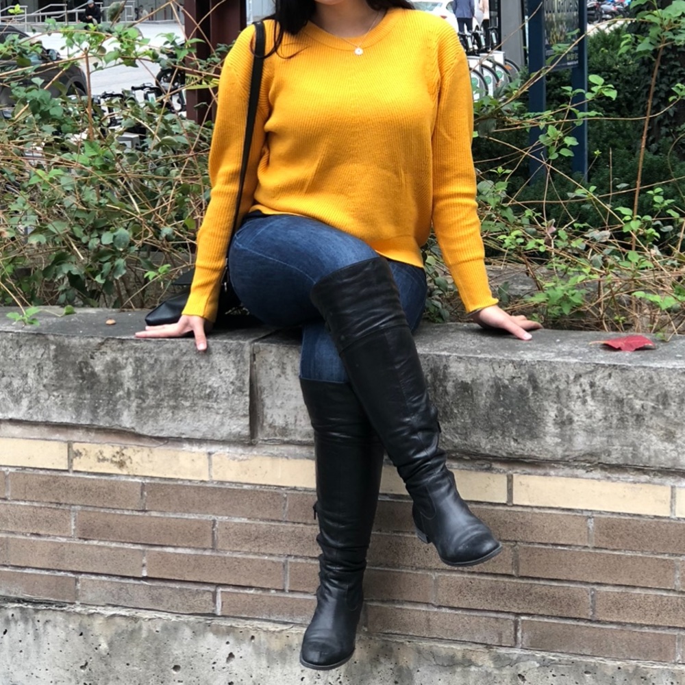 Mustard yellow sweater